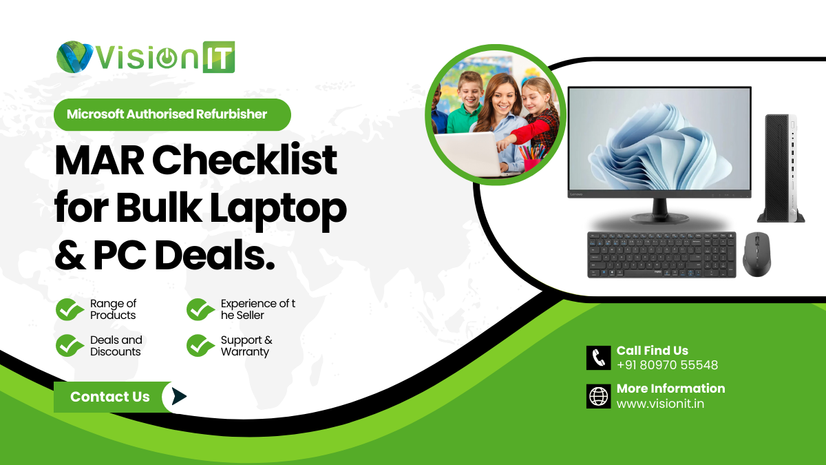 Checklist for Choosing MAR for Bulk Laptop & PC Purchases