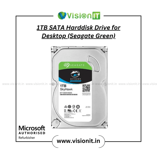 Seagate 1TB SATA Green hard drive for desktop storage