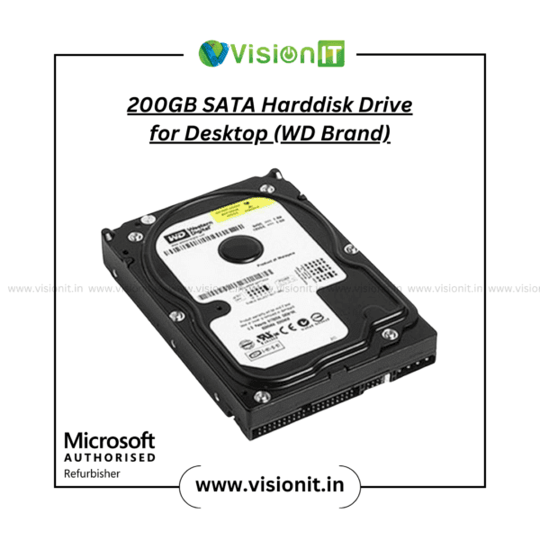 Western Digital 200GB SATA hard drive for desktop storage