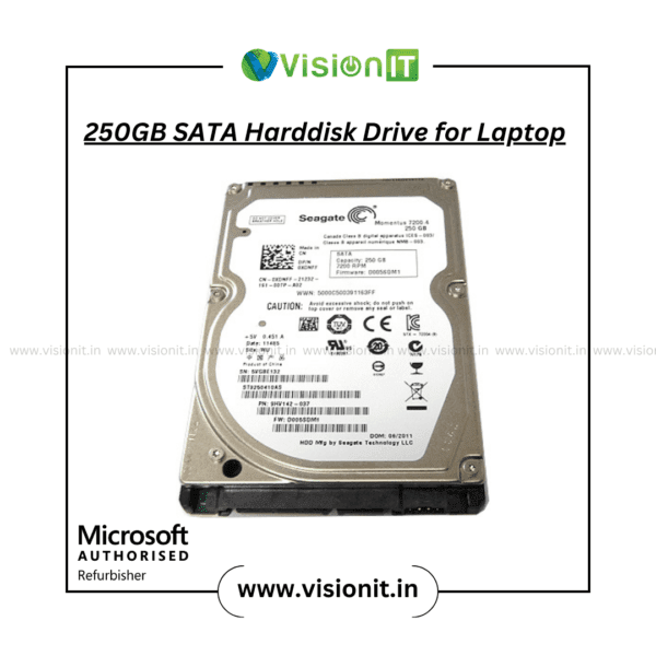 250GB SATA Hard Disk Drive for Laptops – Fast & Reliable Storage Solution