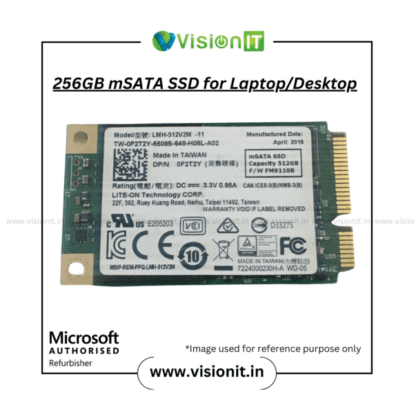 256GB mSATA SSD – Compact & High-Speed Storage for Laptops & Desktops