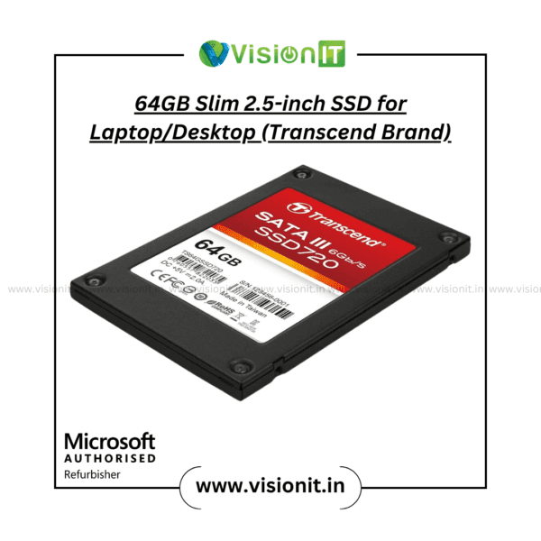 Buy 64GB Slim 2.5-inch SSD – High-Speed & Compact Storage for Laptops & Desktops