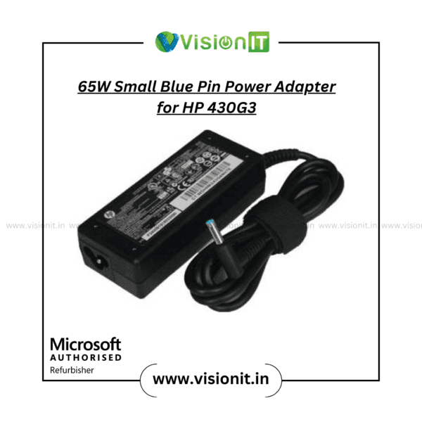 65W Small Blue Pin Power Adapter for HP – Stable and Reliable Charging Solution