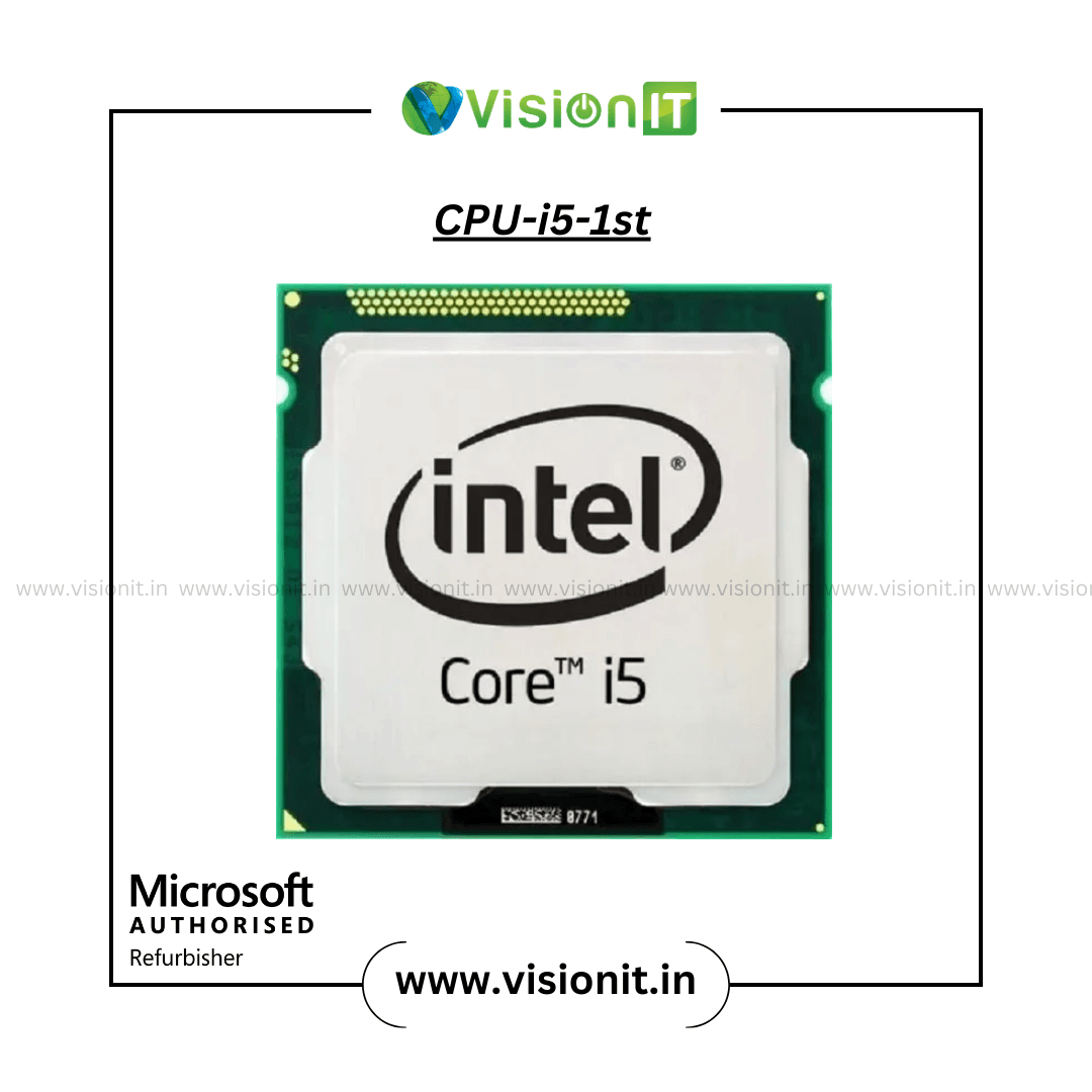 Intel Core i5-1st Processor – Affordable and reliable for home and office use.