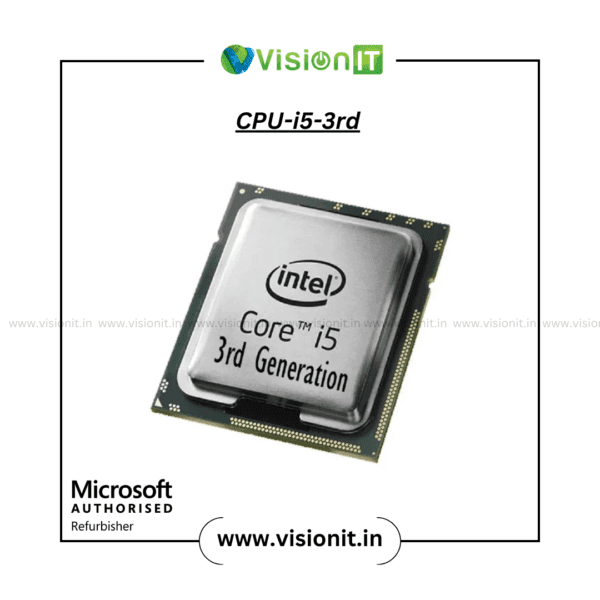 Intel Core i5-3rd Generation Processor – Reliable and efficient for daily tasks.