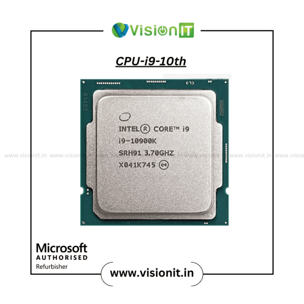 Intel Core i9-10th Gen processor – High-performance CPU for gaming, content creation & multitasking.