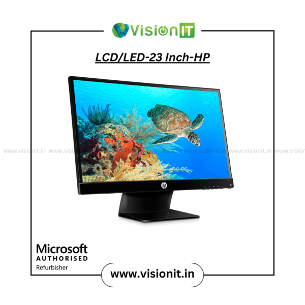 HP 23-inch LED monitor slim design for home and office use