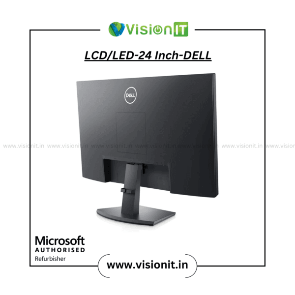 Dell 24 inch LCD and LED Monitor Screen with sharp resolution, slim design, and vibrant display for office and home use in India