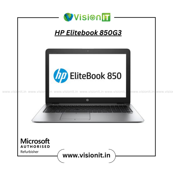Refurbished HP EliteBook 850 G3 business grade laptop crystal clear images