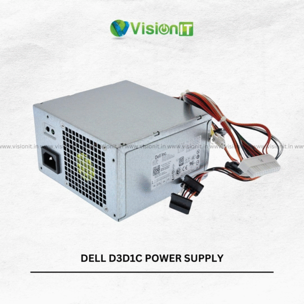 Dell D3D1C Desktop Power Supply 250W reliable and quiet