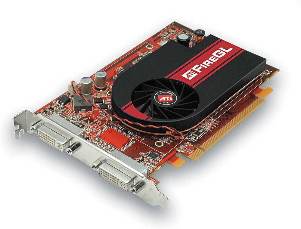 ATI FireGL V3300 128MB PCI 16x Workstation Graphics Card for CAD and 3D Modeling applications.