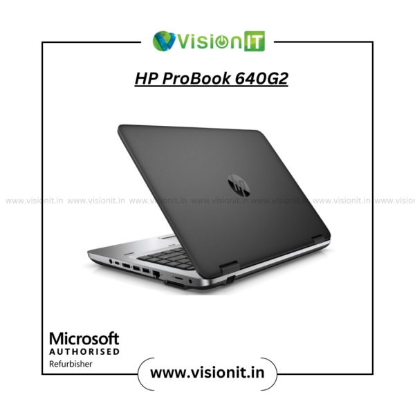 Refurbished HP ProBook 640 G2 laptop showcased in HD Images | High resolution views for business users