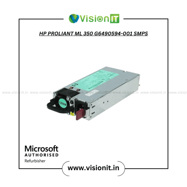 HP ProLiant ML 350 G6490594-001 SMPS server power supply ensures stable voltage and high-efficiency energy to business infrastructure.