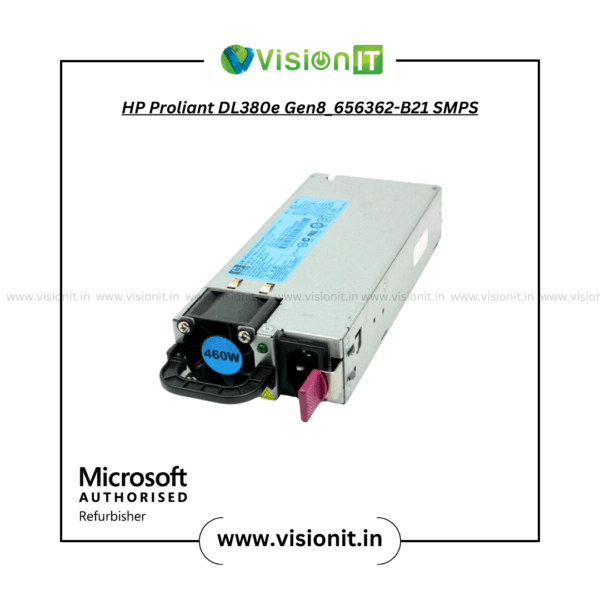 HP Proliant DL380e Gen8 656362-B21 SMPS power supply for servers, ensuring stable performance.