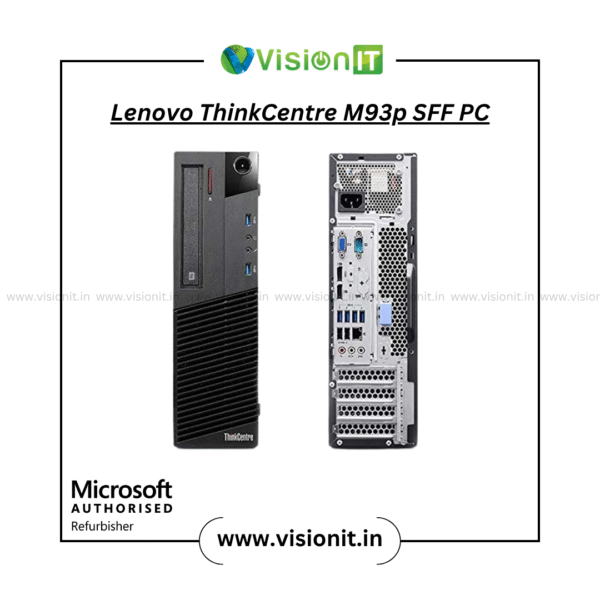 Lenovo ThinkCentre M93p SFF PC with 4th Gen Intel Core processor and SSD/HDD for business use