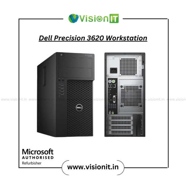 Refurbished Dell Precision 3620 Workstation with Intel Xeon processor, 32GB DDR4 RAM, and SSD support for CAD and design professionals