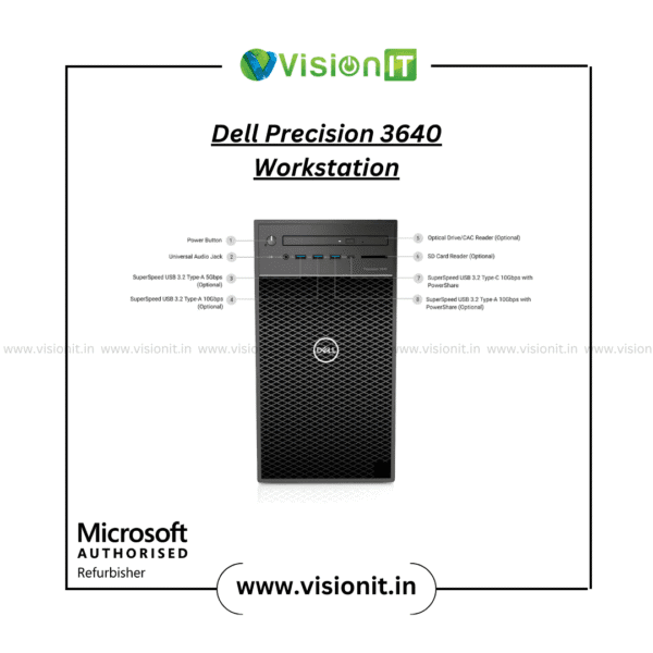 Refurbished Dell Precision 3640 Workstation with Xeon CPU for CAD & AI