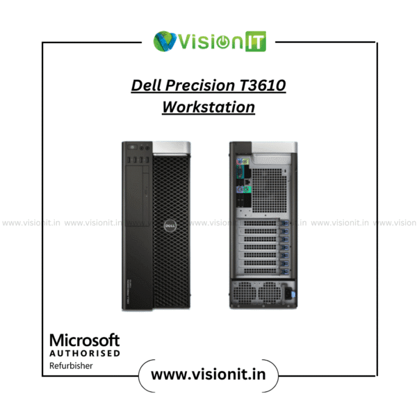 Refurbished Dell Precision T3610 Workstation with Xeon processor, DDR3 RAM, and SSD support for professional CAD and design workflows
