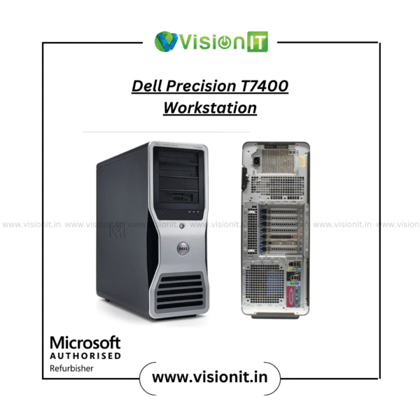 Refurbished Dell Precision T7400 Workstation – Dual Xeon, 875W PSU, RAID, PCIe GPU compatible tower for CAD and 3D design