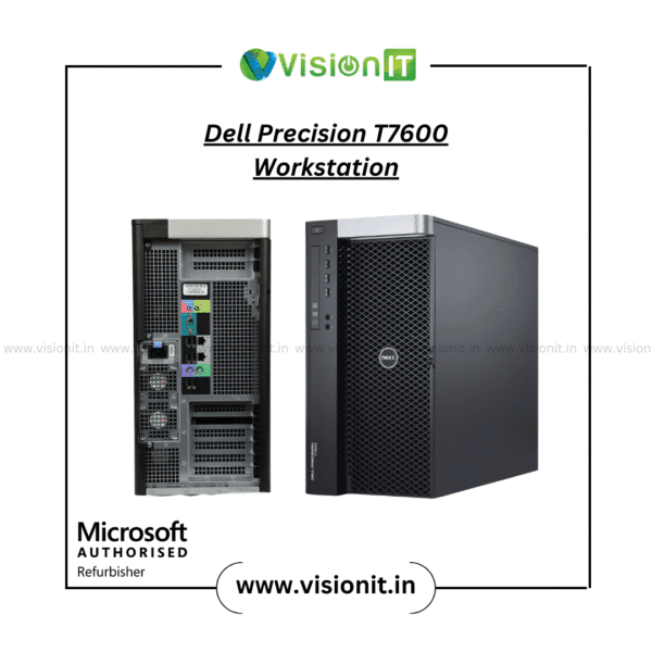 Refurbished Dell Precision T7600 Workstation with dual Xeon processors, 64GB ECC RAM, and 1125W PSU for design and simulation tasks