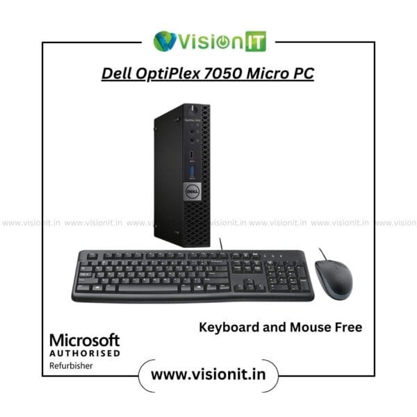 Refurbished Dell OptiPlex 7050 Micro PC with 7th Gen Intel Core i3/i5/i7 and Windows 10 Pro