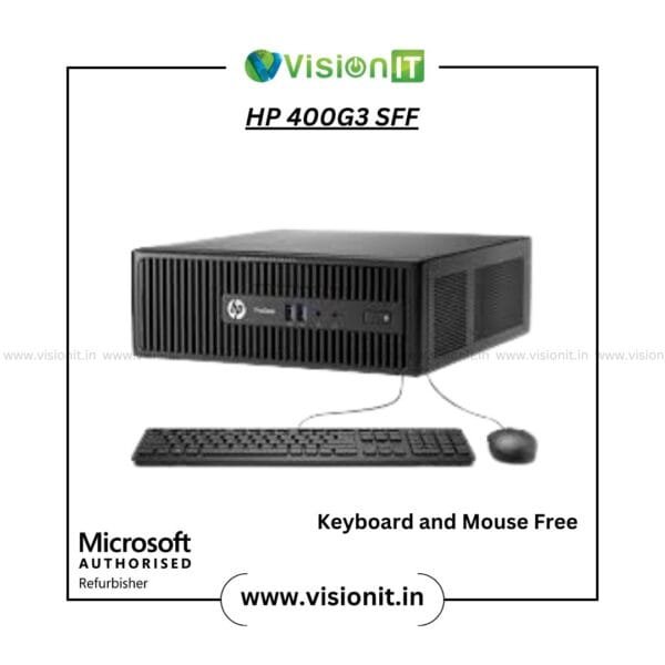 HP ProDesk 400 G3 SFF PC Refurbished with Intel Core i3/i5/i7, Genuine Windows, and Compact Design