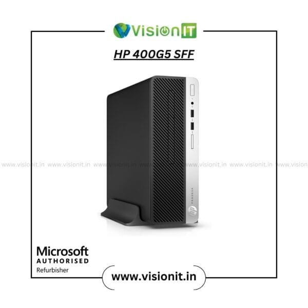 HP ProDesk 400 G5 SFF PC Refurbished with 8th Gen Intel Core, SSD/HDD options, and Genuine Windows