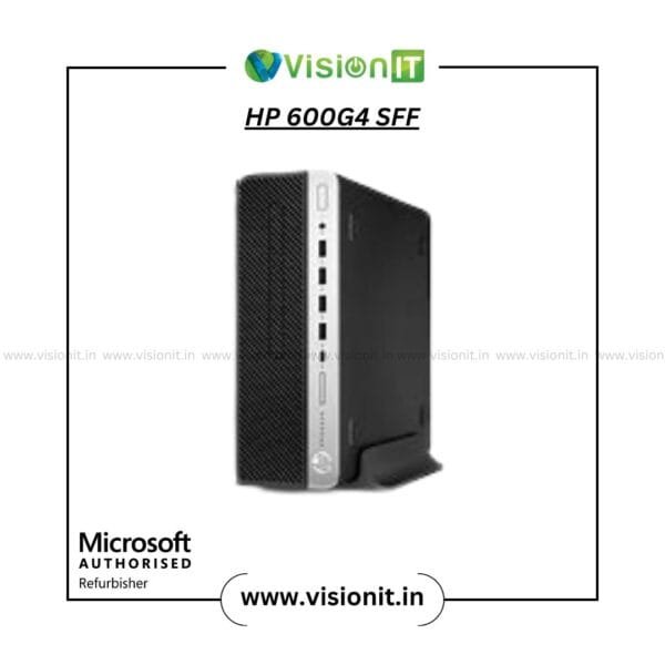 Refurbished HP ProDesk 600 G4 SFF PC with 8th-Gen Intel Core i5-8500, 8 GB DDR4 RAM, 256 GB SSD, Windows 10 Pro