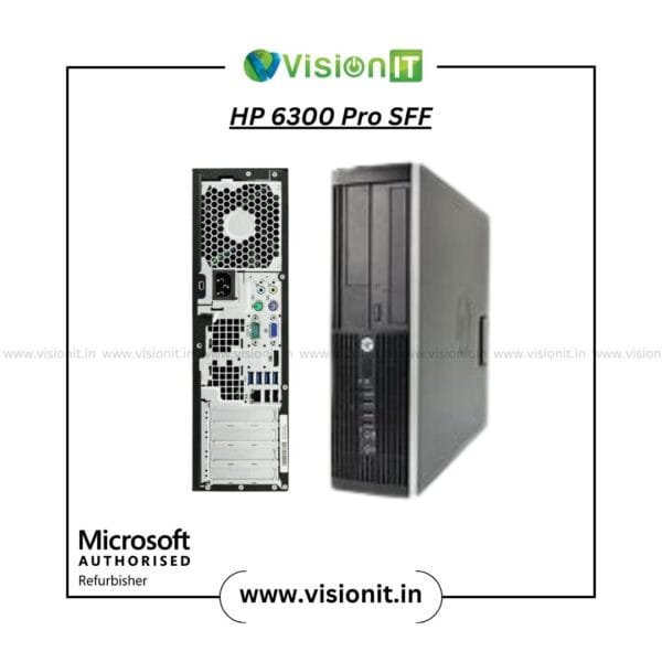Refurbished HP Compaq 6300 Pro SFF PC with 3rd Gen Intel Core i3/i5/i7, SSD support and DDR3 RAM
