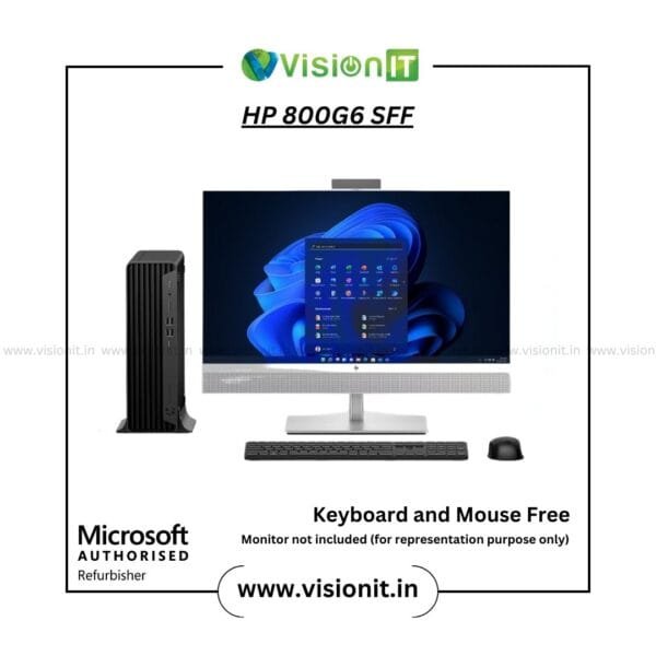 Compact HP EliteDesk 800 G6 SFF PC with 10th Gen Core i7 for business use