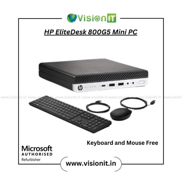 Refurbished HP EliteDesk 800 G5 Mini Desktop with 9th Gen Intel Core i3/i5/i7, DDR4 RAM, SSD/HDD storage, Windows 10 Pro