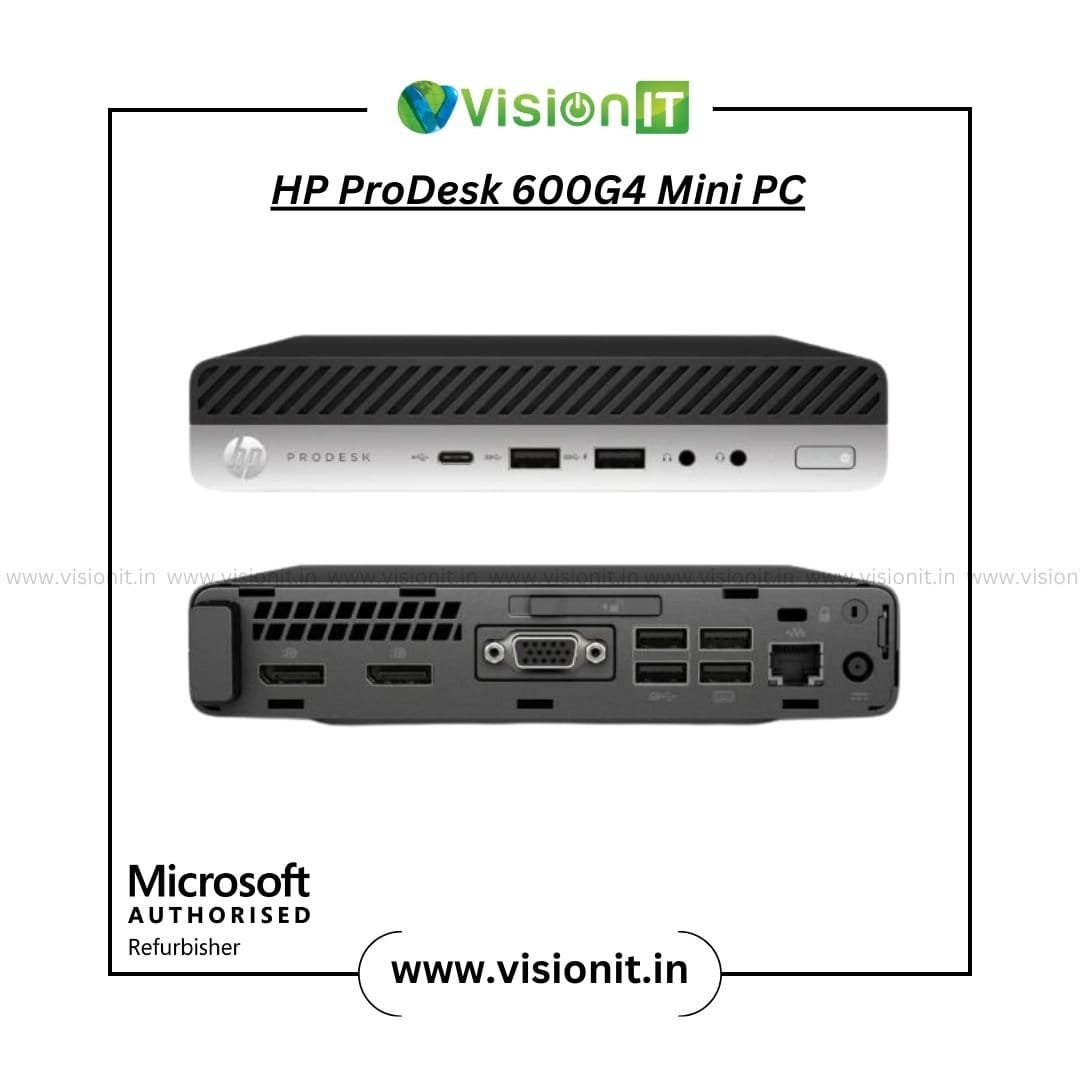 HP ProDesk 600G4 Mini Desktop 8th Gen i3/i5/i7 with SSD, DDR4 RAM – Refurbished PC for Office Use
