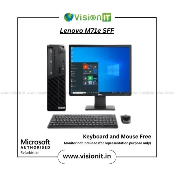 Lenovo ThinkCentre M71e SFF with Core i5-2400, 8 GB RAM, 500 GB HDD, preinstalled Windows 10 Pro – refurbished business PC