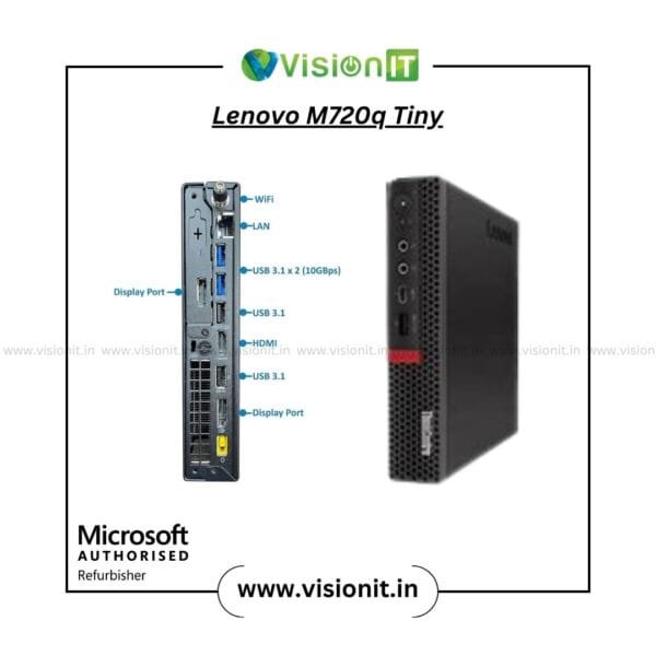 Refurbished Lenovo M720q M920q Tiny PC with SSD, DDR4 RAM, Wi-Fi & Windows 10 – Ideal for office and home setups