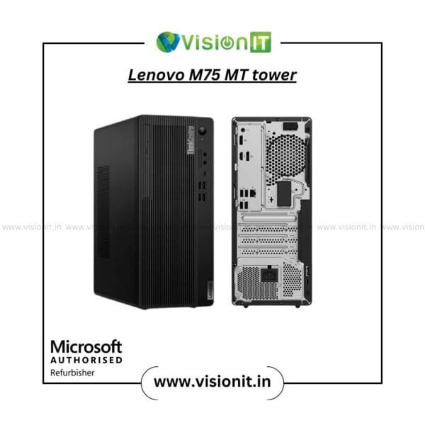 Lenovo ThinkCentre M75 MT – AMD A6 dual-core, 4 GB DDR3 RAM, 120 GB SSD—refurbished mini tower