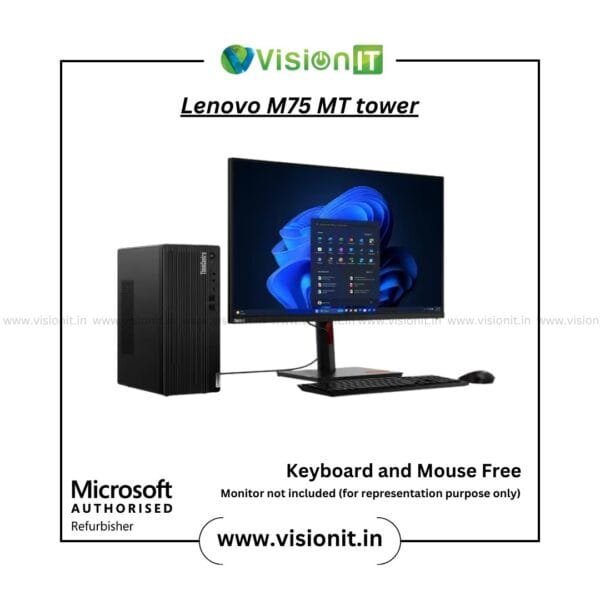 Lenovo ThinkCentre M75 MT refurbished desktop with SSD and Windows 10 Pro