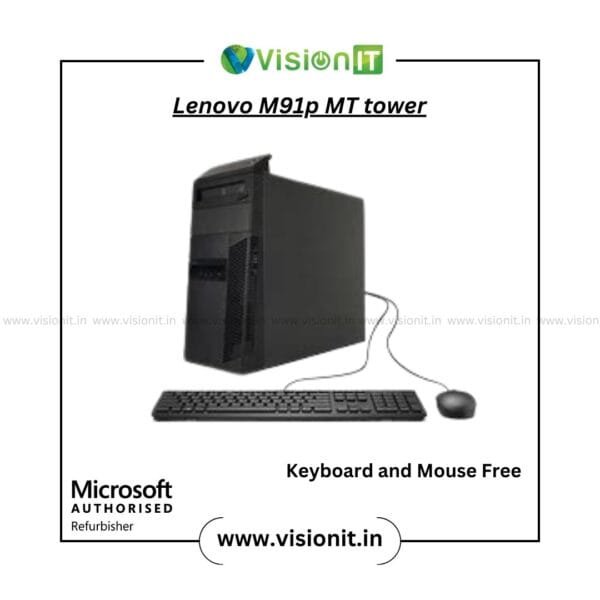 Lenovo ThinkCentre M91p MT Refurbished PC with SSD, DDR3 RAM, and Windows 10 Pro