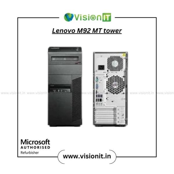 Refurbished Lenovo ThinkCentre M92 MicroTower PC with 3rd-Gen Intel Core i3/i5/i7, DDR3 RAM, SSD/HDD storage, and Windows 10/11 Pro for dependable business performance