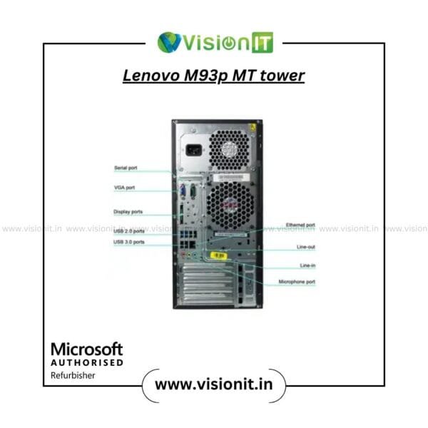 Lenovo ThinkCentre M93p MT PC with 4th Gen Intel Core processors and SSD/HDD support for office and creative work