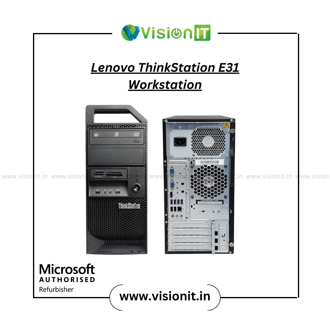 Lenovo ThinkStation E31 Workstation with Intel Xeon processor and SSD storage for business and creative tasks