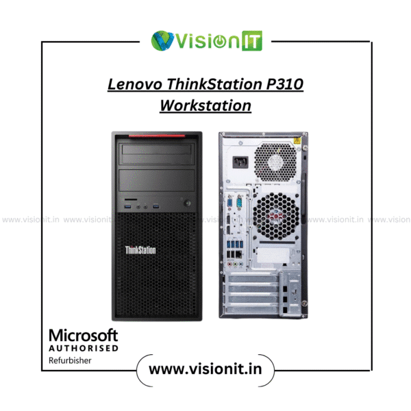 Lenovo ThinkStation P310 desktop with Xeon processor, ECC RAM, and SSD designed for professionals and creative workloads