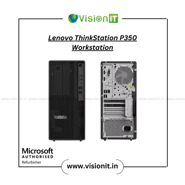 Lenovo ThinkStation P350 refurbished workstation with Intel Xeon/Core CPU, DDR4 RAM, and PCIe GPU – Ideal for CAD and 3D design
