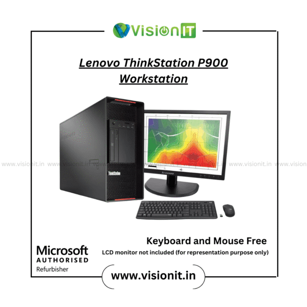 Refurbished Lenovo ThinkStation P900 with dual Xeon processors, Quadro GPU, and ECC RAM for design and rendering tasks