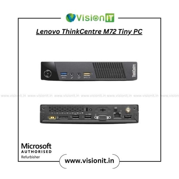 Lenovo ThinkCentre M72 Tiny Desktop – Refurbished with 3rd Gen Intel Core i5/i7, SSD-ready, compact form factor