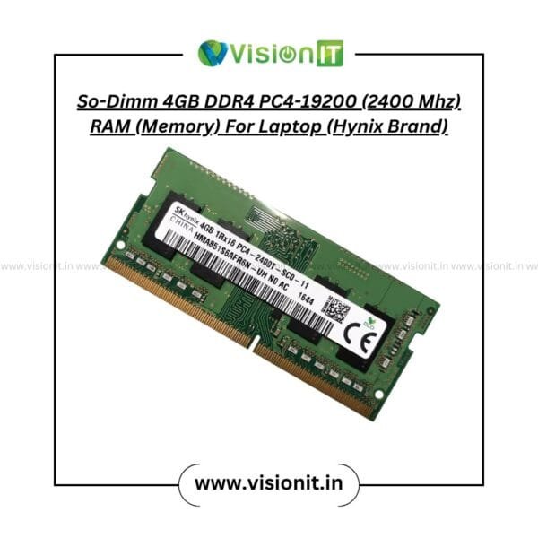 4GB DDR4 RAM for Laptop PC4-19200 2400MHz So-DIMM – Compact Memory Upgrade for Laptops