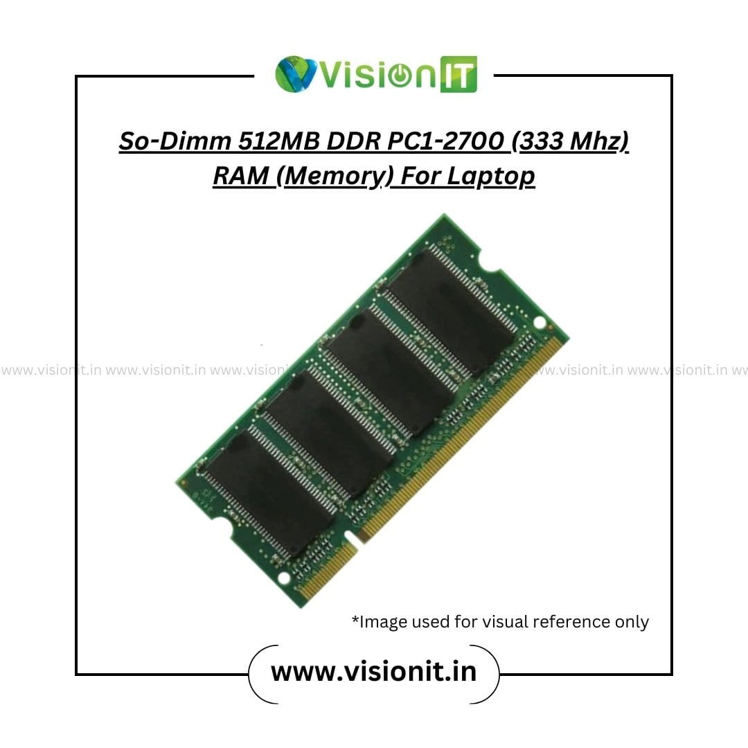 512MB DDR PC1-2700 333MHz So-DIMM Laptop RAM