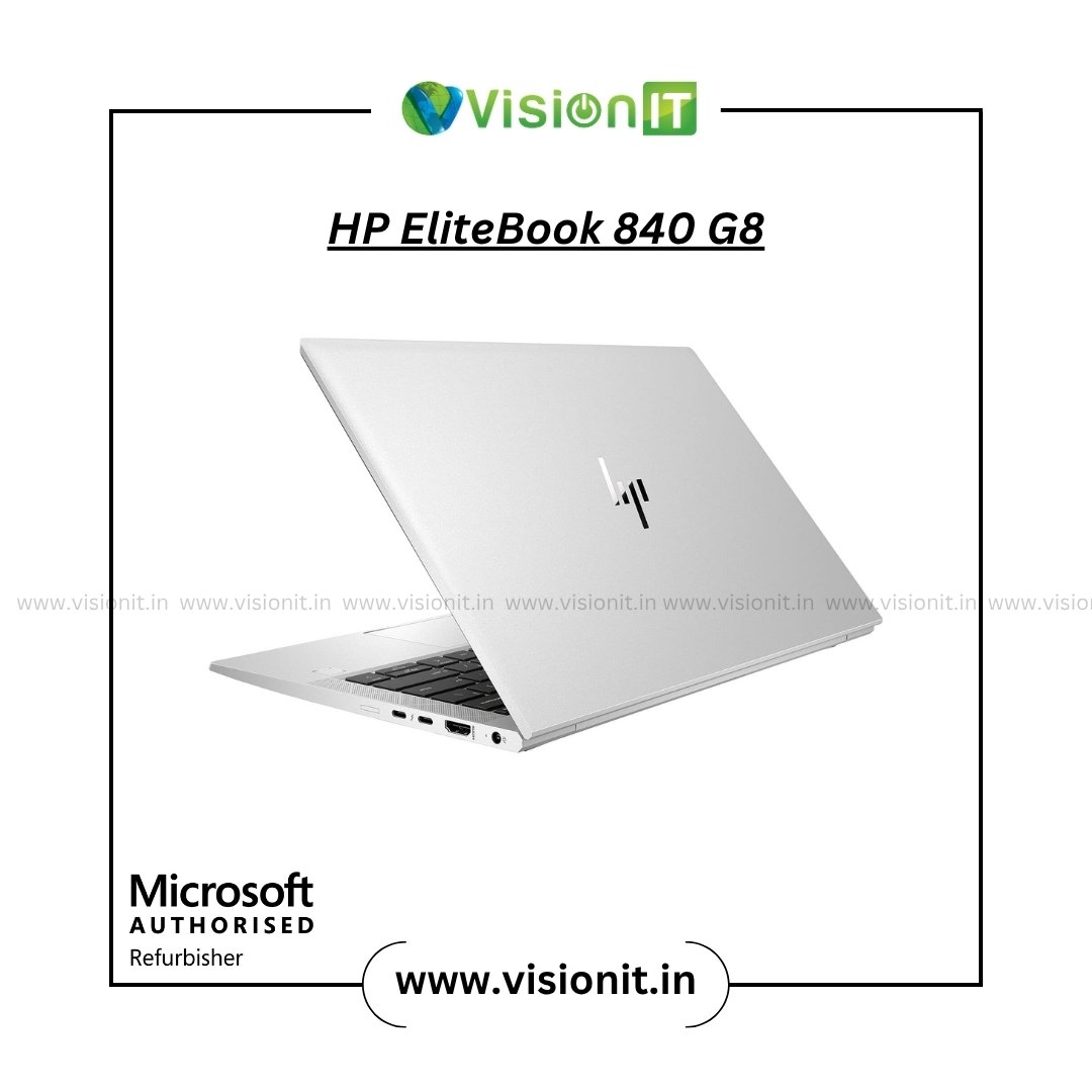 Refurbished HP EliteBook 840 G8 laptop with powerful performance and compact design