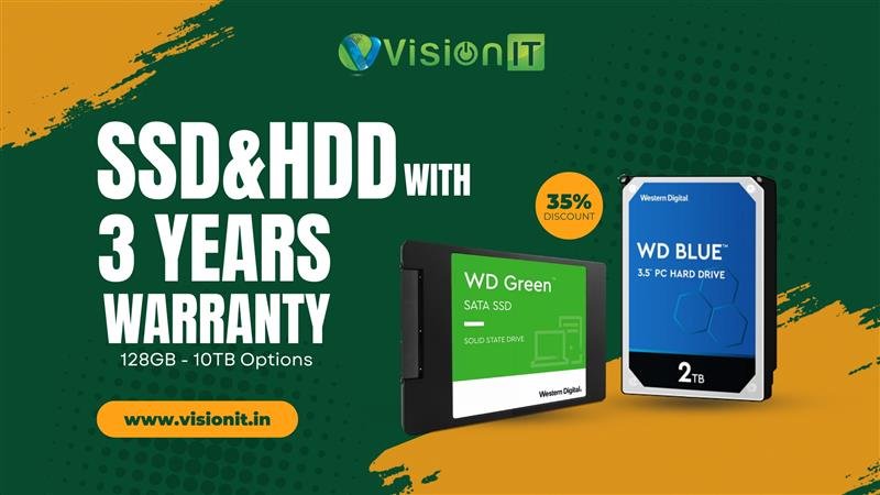 SSD & HDD: Affordable Storage with 3-Years Warranty