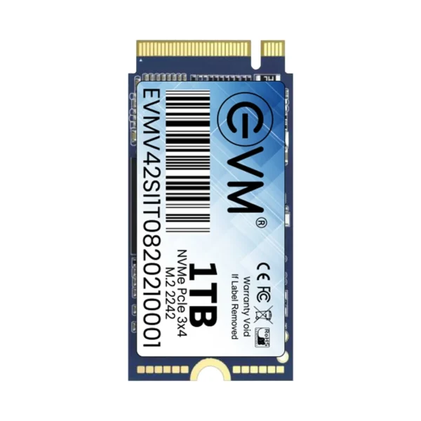 EVM 1TB M.2 NVMe 2242 SSD for laptops and desktops
