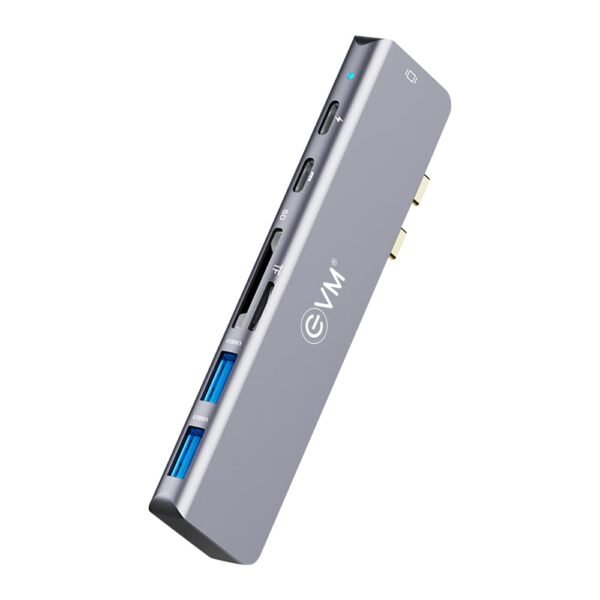 MacBook Type-C Hub with HDMI USB ports SD TF card reader and 100W PD charging with Thunderbolt 3 support
